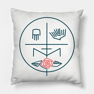 Abstract contemporary religious symbol Pillow