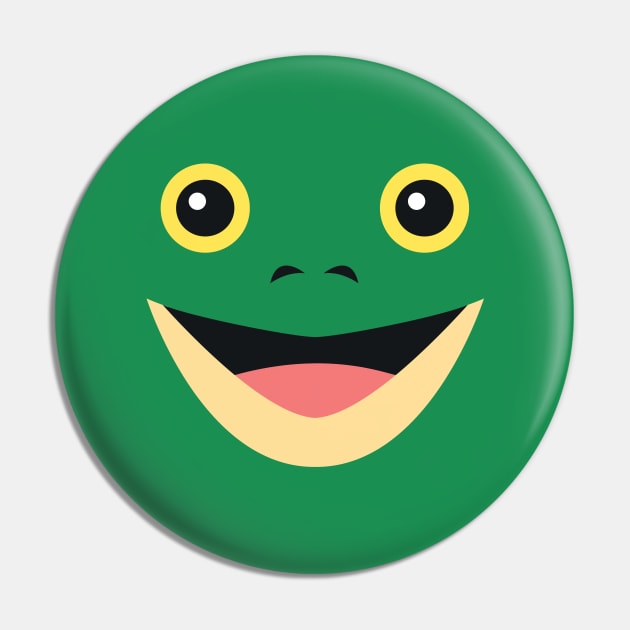 Cute Frog Face Easy Halloween Costume Gift Pin by HCMGift