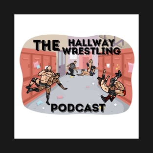 Hallway Wrestling Podcast NEW LOGO merch T-Shirt