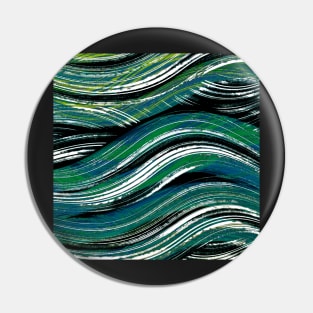 Makin’ Earthy Water Waves | Digital Pattern | Bold Blue, Green and Teal Pin