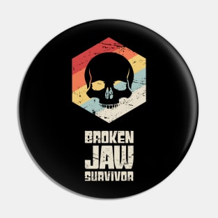 Funny Broken Jaw Get Well Soon Gift Pin