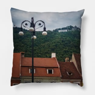 The old town of Brasov Pillow