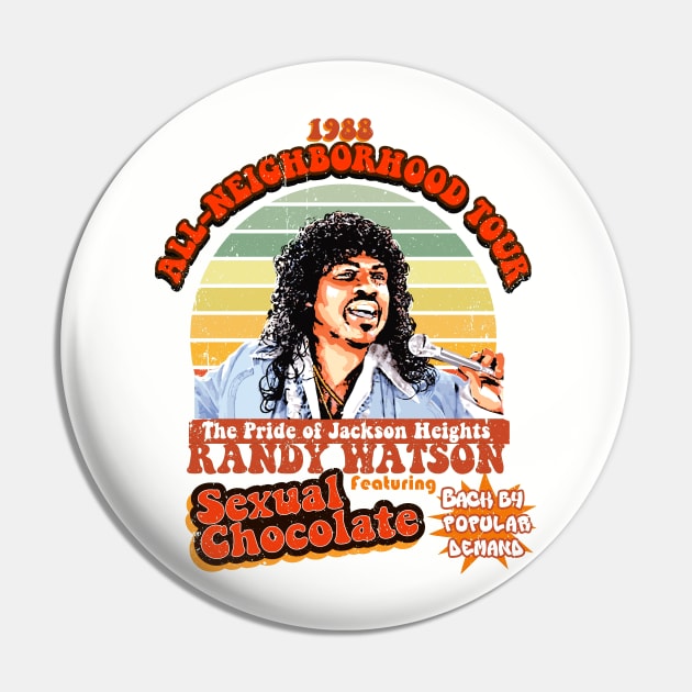 Randy Watson and Sexual Chocolate Pin by Alema Art