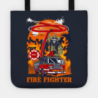 FIRE FIGHTER SKULL Tote