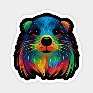 Beaver Face Cute and Funny Colorful Animal Art Lover Magnet