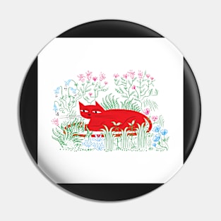 The Garden Cat Pin