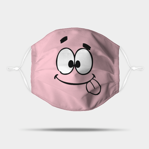 Patrick Face Patrick Star Mask TeePublic