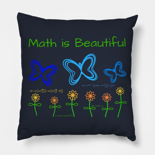 Math Is Beautiful Pillow by donovanh