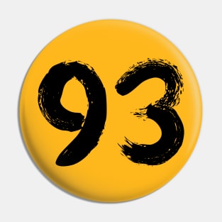 Number 93 Pin