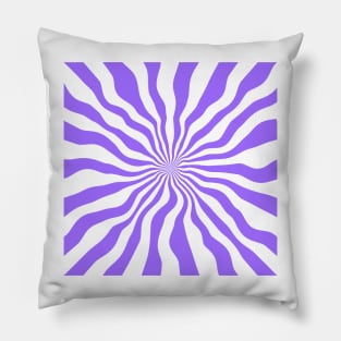 Purple Stripes And White Stripes Pillow