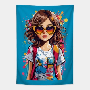 Back to school. High school student Tapestry