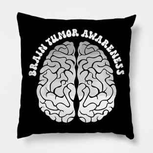 Go Gray In May Brain Tumor Awareness Glioblastoma Awareness Pillow