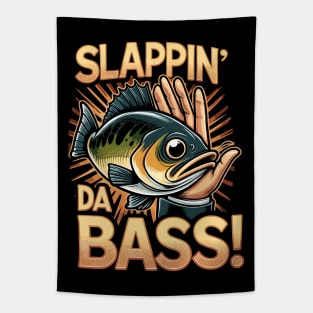 Funny Slappin' Da Bass! For Bass Guitarists And Pun Lovers Tapestry