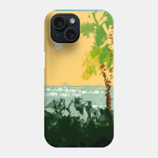 Sunset and The Sailor - Tropical Beach & Landscape Phone Case