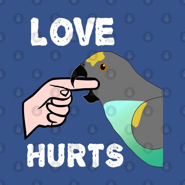 Love Hurts Meyers Parrot by Einstein Parrot