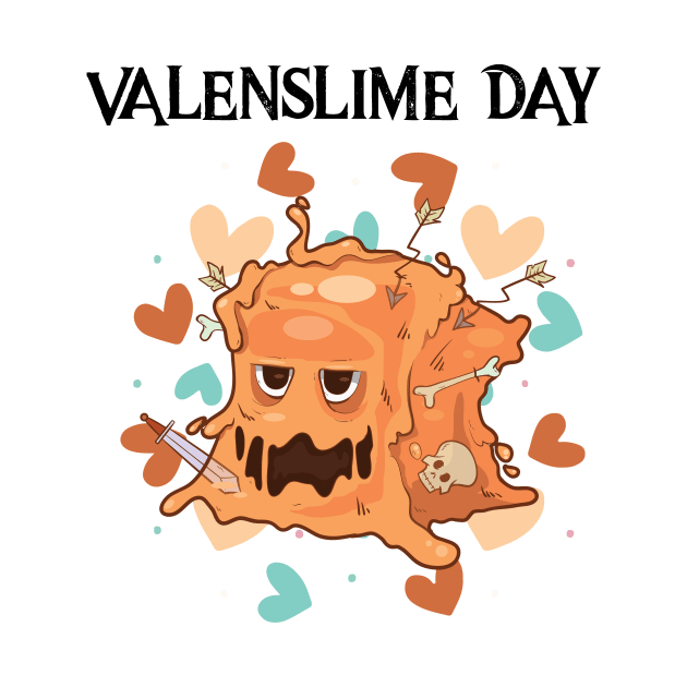 Valenslime Day Video Game Anniversary Gift Gaming Couples by TellingTales