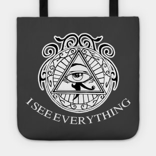 I See Everything Illuminati Tote