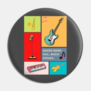 musical instrument Pin