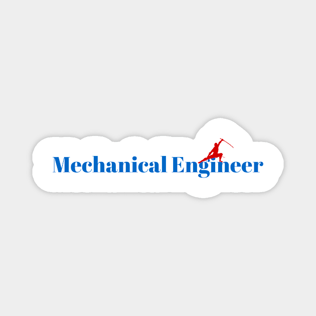 The Mechanical Engineer Ninja Magnet by ArtDesignDE