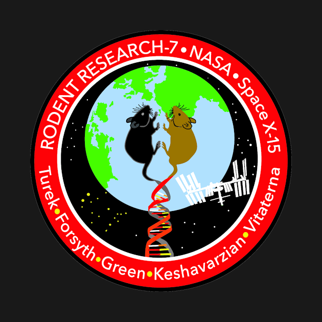 Rodent Research-7 Mission Logo by Spacestuffplus