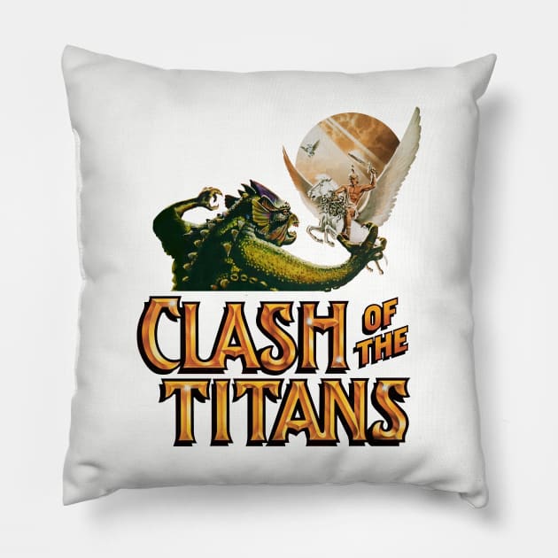 Clash Of The Titans Pillow by Chewbaccadoll