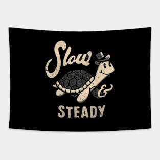 Slow and Steady Retro Turtle Tapestry