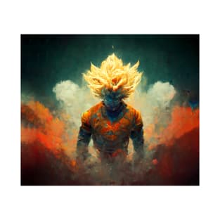 Super Saiyan Abstract Art T-Shirt