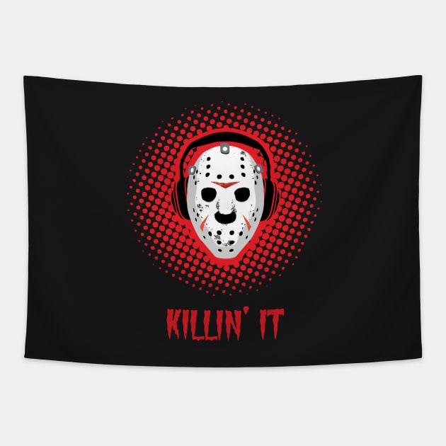 Halloween Killin It DJ Tee Tapestry by atomguy