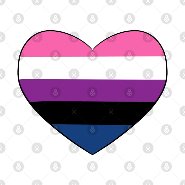 Genderfluid Heart by smolbees