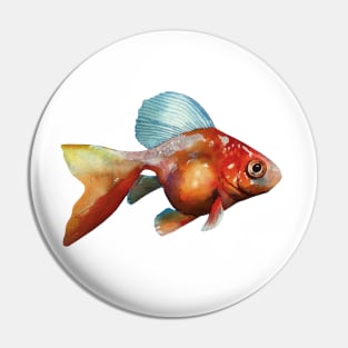 Goldfish Swim Together Pin