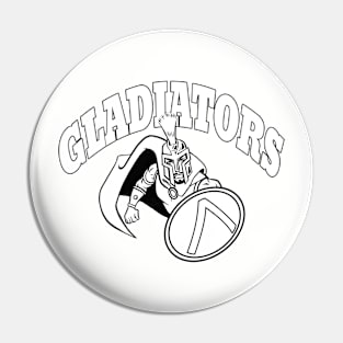 Gladiator Mascot Pin