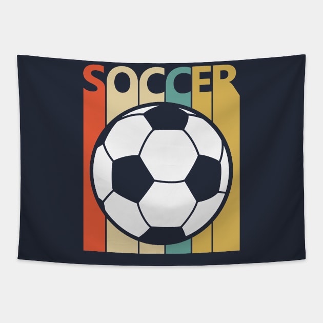 Vintage Retro Soccer Ball Gift Tapestry by GWENT