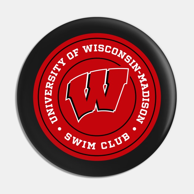 UW - Madison Swim Club Pin by Josh Wuflestad