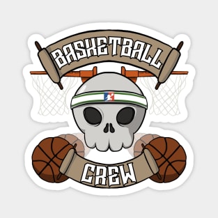 Basketball Jolly Roger pirate flag Magnet