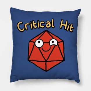 Critical Hit Baby Dungeons and Dragons Pillow