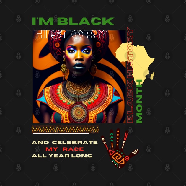 Black history month cute graphic design artwork by Nasromaystro