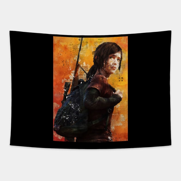 Last of us Ellie Tapestry by Durro