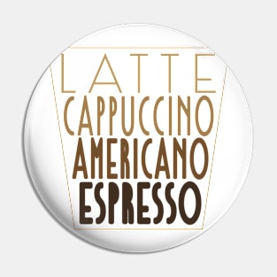 Coffee Intensity style Pin