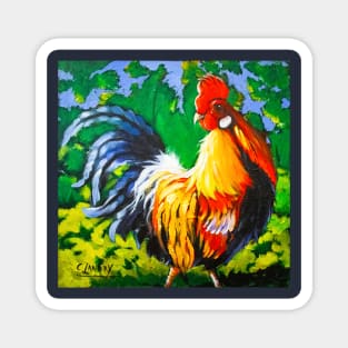 Colorful Rooster Magnet