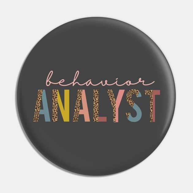 Behavior Analyst apparel or gift for every BA, BCBA or ABA Therapy student. Behavior Analyst appreciation gift Pin by The Mellow Cats Studio