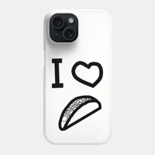 I Heart Tacos Outline Phone Case