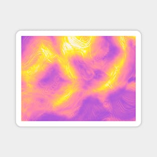 Sapphic Pride Abstract Fractal Fog Magnet