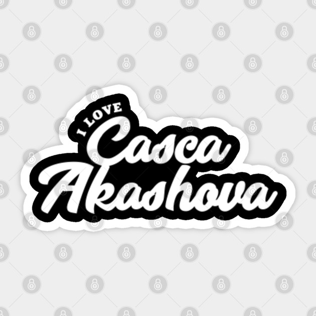 I Love Casca Akashova Casca Akashova Pegatina Teepublic Mx