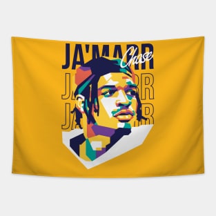 Ja'marr Chase on WPAP art 2 Tapestry