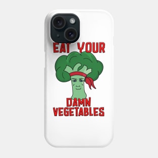 Ninja broccoli chad eat your damn vegetables Phone Case