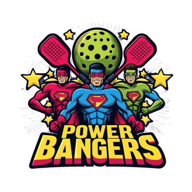 Pickleball POWER BANGERS Superheroes #4 by Battlefoxx Living Earth