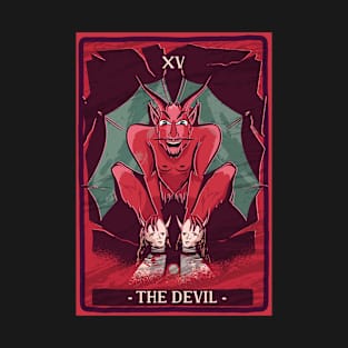 Tarot Card - The Devil - Occult Gothic Halloween T-Shirt