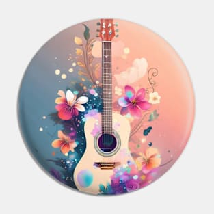 FLOWER GUITAR Pin