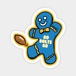 LA Chargers Gingerbread Man Magnet