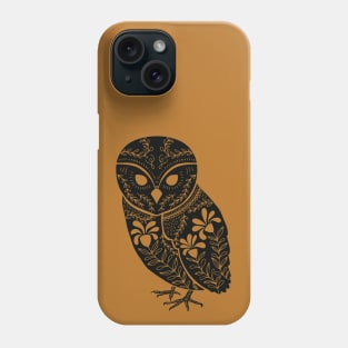 Dark Omens Owl - Black Phone Case